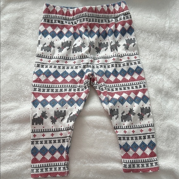 Chaps Vibrant Red Baby Dress with Ruffle Detail - Picture 4 of 6